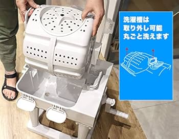 Amazon.co.jp: THANKO ドラム式全手動洗濯機「ぐるぐるぶんまわ